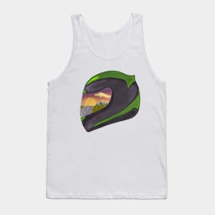 An epic landscape reflected in your visor! Tank Top